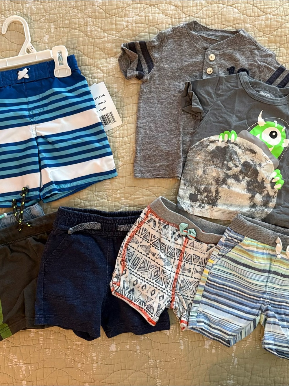12 Month Baby Boy Clothing Lot - OshKosh, Carter's